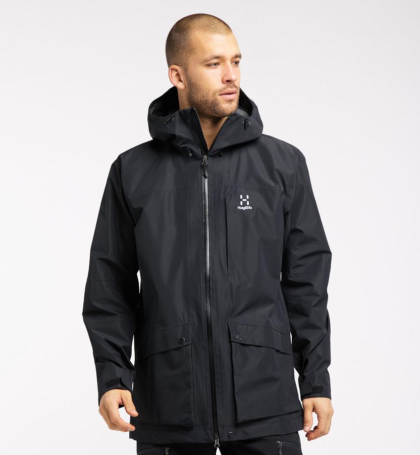 Haglöfs Mens Rubus GTX Hiking Jacket Black New Zealand 29087DSWU